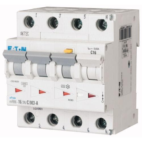 Eaton aardlekautomaat 3P+N C32 300mA mRB6-32/3N/C/03-A, Doe-het-zelf en Verbouw, Elektra en Kabels, Nieuw, Ophalen of Verzenden