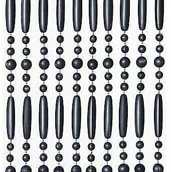 Vliegengordijn kralen grijs in 90x220cm en 100x240cm, Nieuw
