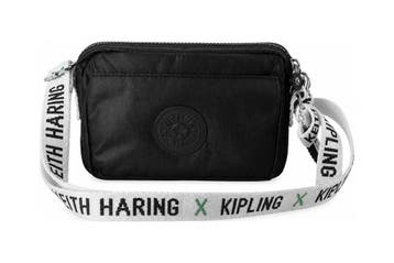 Kipling Schoudertas Zwart, Verzenden, Zo goed als nieuw, Zwart
