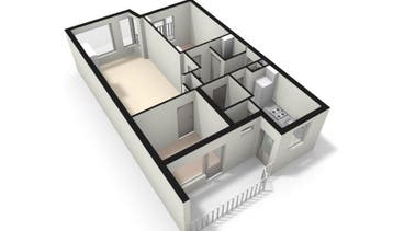 Te Huur 2 Kamer Appartement Lessinglaan In Utrecht, Huizen en Kamers, Huizen te huur, Utrecht-stad, Direct bij eigenaar, Appartement