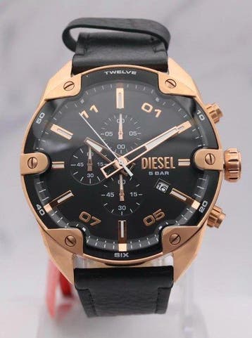 Diesel - Spiked Chronograph - Zonder minimumprijs - Heren -, Nieuw