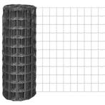 vidaXL Euro hek 25x1 m staal grijs, Verzenden, Nieuw, IJzer, 1 tot 2 meter
