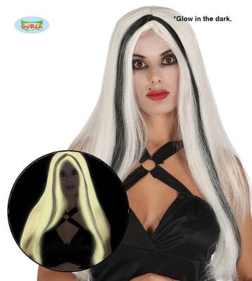 Glow in the dark heksen pruik, Ophalen of Verzenden, Nieuw