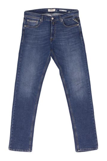 Replay Broek in maat W32 L34 Blauw, Kleding | Heren, Verzenden, Zo goed als nieuw, Blauw, Replay