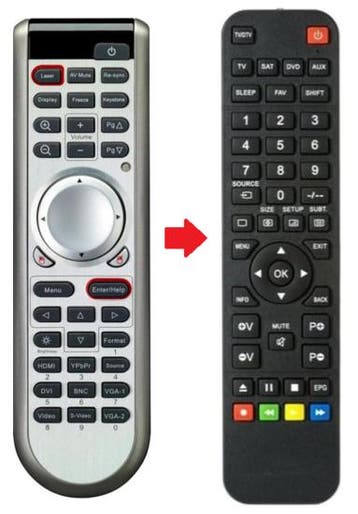 Optoma BR-5024L afstandsbediening - Geschikt voor : EP108..., Verzenden, Nieuw