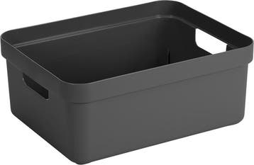 Sunware - Sigma home opbergbox 24L antraciet - 44,5 x 34,5 x, Ophalen of Verzenden, Zo goed als nieuw