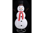 vidaXL - Decoratieve - sneeuwpop - LED - 180 - cm - luxe -, Diversen, Kerst, Verzenden, Nieuw
