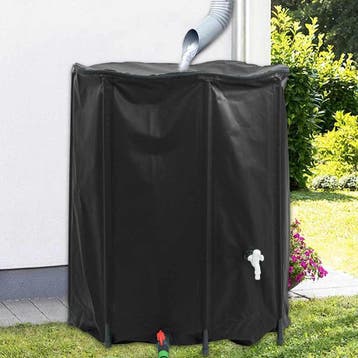 vidaXL Watertank met kraan opvouwbaar 1250 L PVC, Tuin en Terras, Tuinslangen, Verzenden, Nieuw