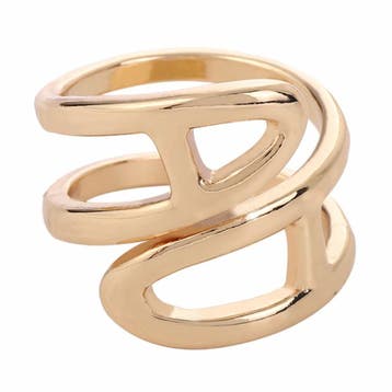 Fako Bijoux - Sjaalklem - Ring Rond Gedraaid - 24x20mm -, Verzenden, Nieuw