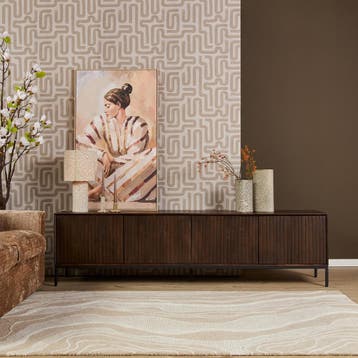 Tv meubel Madison Brown | 210 cm | Starfurn, Huis en Inrichting, Ophalen of Verzenden, Nieuw