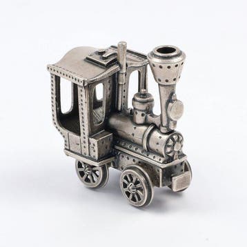 Jansen, Post & Cockx - Locomotief - Beeldje - .925 zilver, Antiek en Kunst