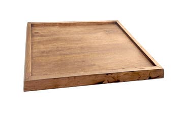 Dienblad MAKASSAR 50cm mangohout bruin honing afwerking -, Huis en Inrichting, Ophalen of Verzenden, Nieuw