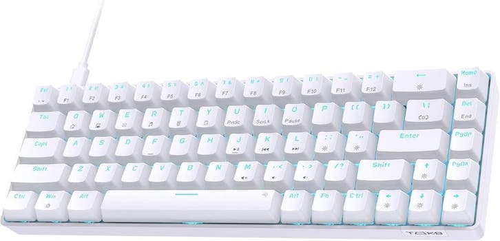 Compact Gaming Keyboard 68 Toetsen - Laatste Stuk!, Computers en Software, Toetsenborden, Ergonomisch, Bedraad, Qwerty, Nieuw