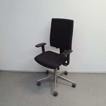 Viasit bureaustoel - nieuwe zwarte stof, Huis en Inrichting, Bureaustoelen, Ophalen of Verzenden, Nieuw