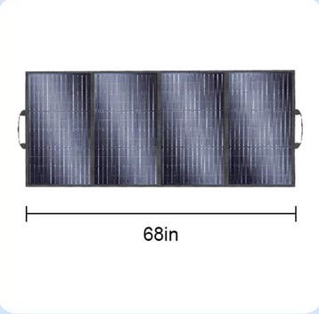 Draagbaar Zonnepaneel 200W Opvouwbaar IP67 Efficiënt, Verzenden, Nieuw