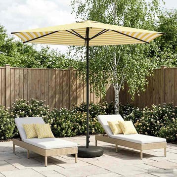 vidaXL Tuinparasol met Basis 270 x 270 cm Polyester, Verzenden, Nieuw, 2 tot 3 meter