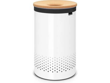 Brabantia Wasmand - 60 l - Quick-Drop opening - White /, Verzenden, Zo goed als nieuw