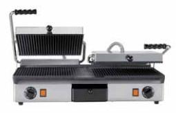 CONTACTGRILL GIETIJZER - DUBBEL| Glad+geribbeld en Geribb..., Verzenden, Nieuw in verpakking