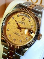 Tudor - Prince Date+Day - Gold Diamond Linen Dial - Zonder