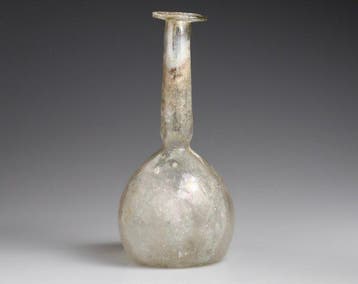 Oud-Romeins, Keizerrijk Glas Groot unguentarium met ovale