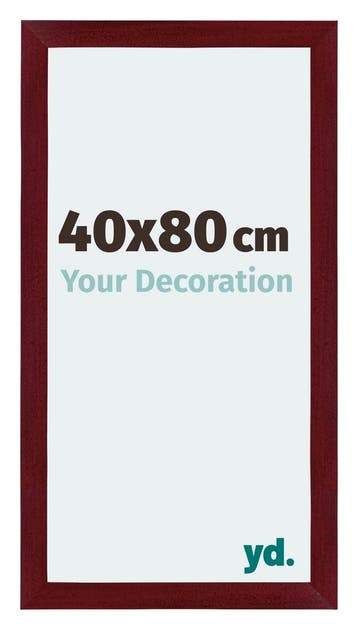 Fotolijst 40x80 cm - Wijnrood Geveegd - MDF - Mura, Verzenden, Nieuw
