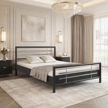 Van Schaik Aranda Metalen Bed - 180 x 210, Nieuw