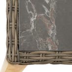 Wicker tafel Tarent 93,5x93,5x75cm - natuur, Verzenden, Nieuw