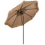 LIVSK Hula Rieten Tiki Parasol - 299 cm - Automatisch Kantel, Tuin en Terras, Verzenden, Nieuw