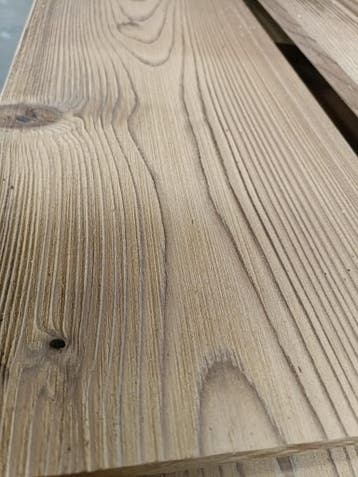 Horizontale channelsiding/gevelbekleding - Thermisch Vuren, Doe-het-zelf en Verbouw, Minder dan 25 mm, Nieuw, Plank, 300 cm of meer