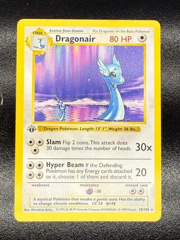 Pokémon - 1 Card - Pokémon TCG - Dragonair 18/102 Base Set, Nieuw