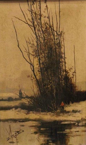 Segundo Matilla y Marina (1862-1937) - Paisaje en Invierno