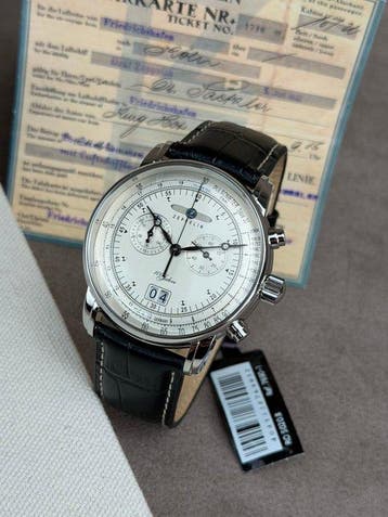Zeppelin - Chronograph Date - 100 Jahre - 7690-1 - Heren -, Nieuw