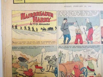 Hairbreadth Harry - 30 Krantenpaginas en strips - 1932/1935, Nieuw