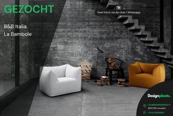 GEZOCHT: BB Italia Le Bambole — Direct Inkoop, Ophalen of Verzenden, Zo goed als nieuw, Stof, Design Bank Bankstel Zetel B&B Italia