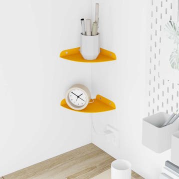vidaXL Drijvende plank met plank 2 pcs Mosterdgeel 15 x 15 x, Verzenden, Nieuw