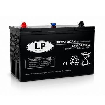 Landport (LP) SMART Lithium accu LFP V12-150 LiFePo4 12 volt, Caravans en Kamperen, Caravan accessoires, Ophalen of Verzenden
