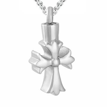 Fako Bijoux - Ketting - Ashanger / Assieraad - Kruisje -, Verzenden, Nieuw