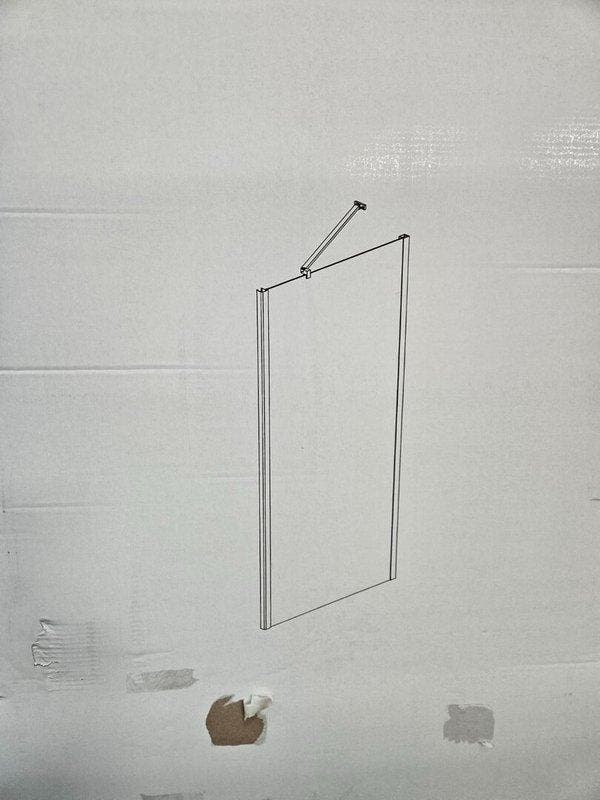 Lacus zijwand voor douchedeur Giglio Evo 90 x 200 cm mat, Doe-het-zelf en Verbouw, Sanitair, Bad, Nieuw, Glas, Ophalen of Verzenden