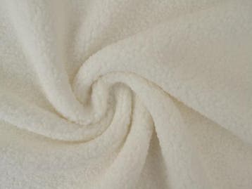 10 meter teddy bont - Wit - Bouclé stoffen, Hobby en Vrije tijd, Stoffen en Lappen, 120 cm of meer, Wit, Ophalen of Verzenden