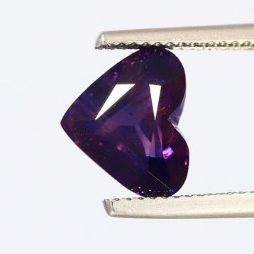 Paars Saffier - 4.27 ct - Asian Institute of Gemological, Nieuw