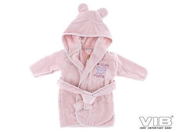 VIB Badjas met Oortjes IM BEARY CUTE Rose Smoke, Hobby en Vrije tijd, Ophalen of Verzenden, Nieuw