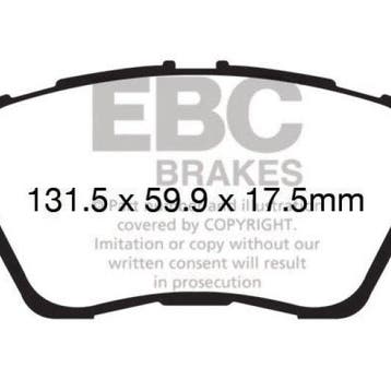 EBC 13+ Ford Fiesta 1.6 Turbo ST Redstuff Front Brake Pads, Auto-onderdelen, Ophalen of Verzenden, Nieuw