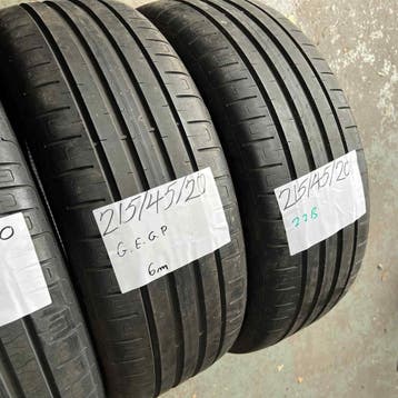 2 x Goodyear 215-45-20 Zomerbanden 6mm, Ophalen of Verzenden, Band(en), Personenwagen, 20 inch
