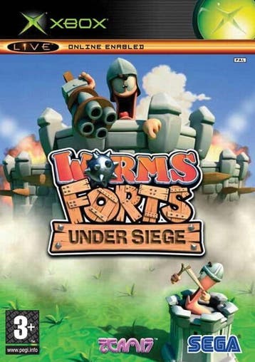 Xbox Classic Worms Forts: Under Siege, Verzenden, Zo goed als nieuw