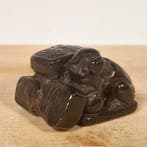 Shi shi con timbri - Hout - Japan - Meiji periode