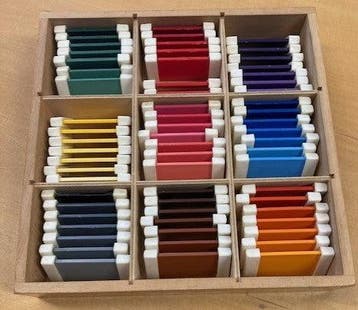Montessori kleurspoelen nuancekist (63-delig,zie omschrijvin, Verzenden, Nieuw
