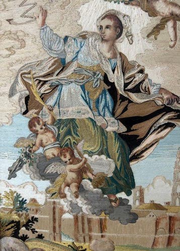 Scuola italiana (XVIII-XIX) - Santa protettrice della città