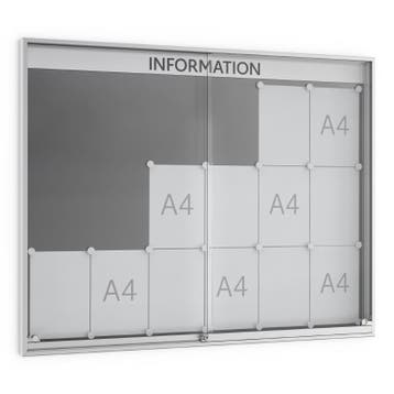 Informatiekast Binnen Schuifdeur 18x A4 Premium, Nieuw in verpakking