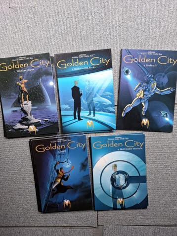 Golden City stripboeken door Malfin en Pecqueur | strips, Complete serie of reeks, Verzenden, Zo goed als nieuw