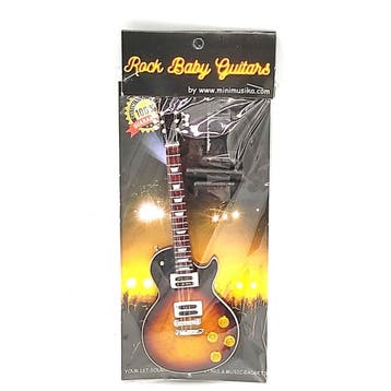 Baby miniatuur replica Gibson Les Paul gitaar 15cm Slash GNR, Ophalen of Verzenden, Nieuw, Pop, Beeldje of Miniatuur